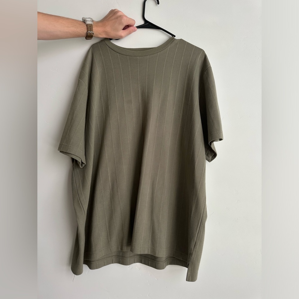 Dark Green oversized solid color shirt